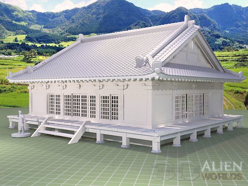 Samurai Dojo – Martial Arts Training Hall (28mm/32mm/40mm) - Northern Foundry