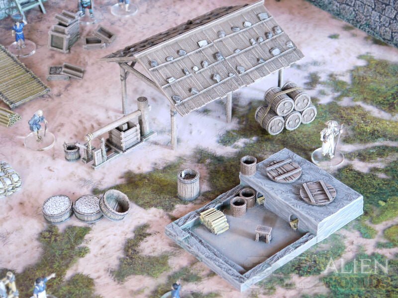 Samurai Fishing Village – Coastal Set (28mm/32mm/40mm) - Northern Foundry