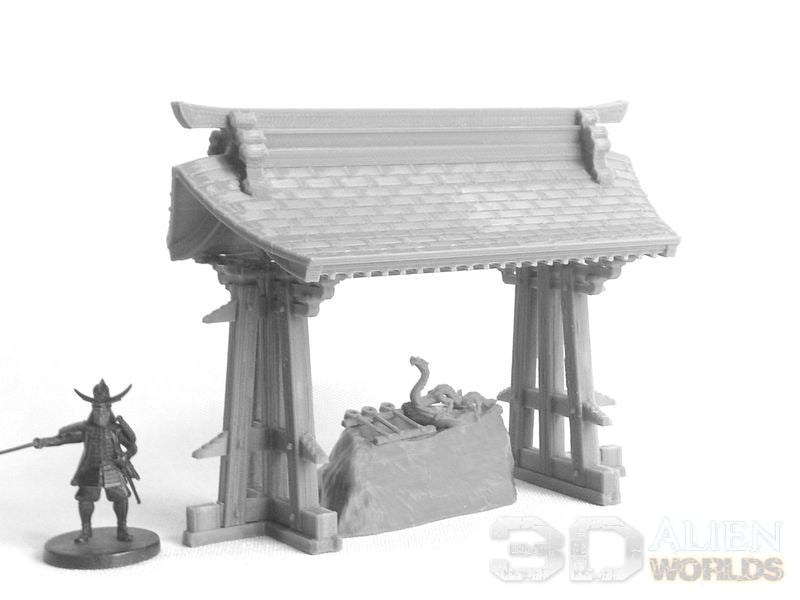 Samurai Shrine Set – Feudal Japan Shinto Shrine Terrain (28mm/32mm/40mm) - Northern Foundry