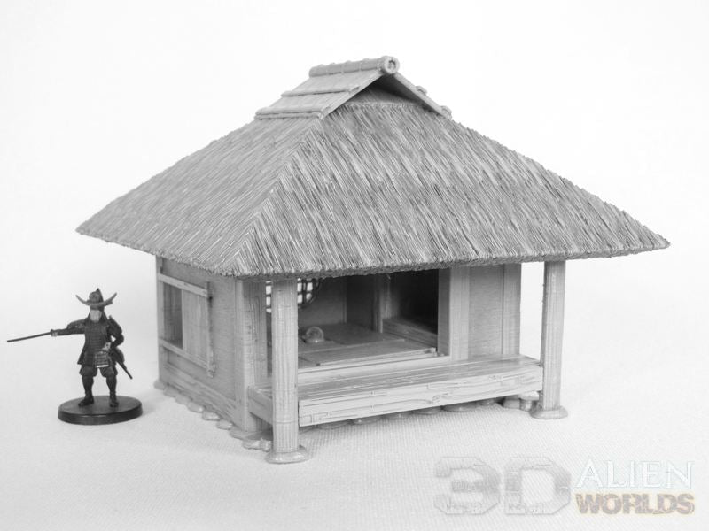 Samurai Teahouse Set – Feudal Japan Teahouse Terrain (28mm/32mm/40mm) - Northern Foundry