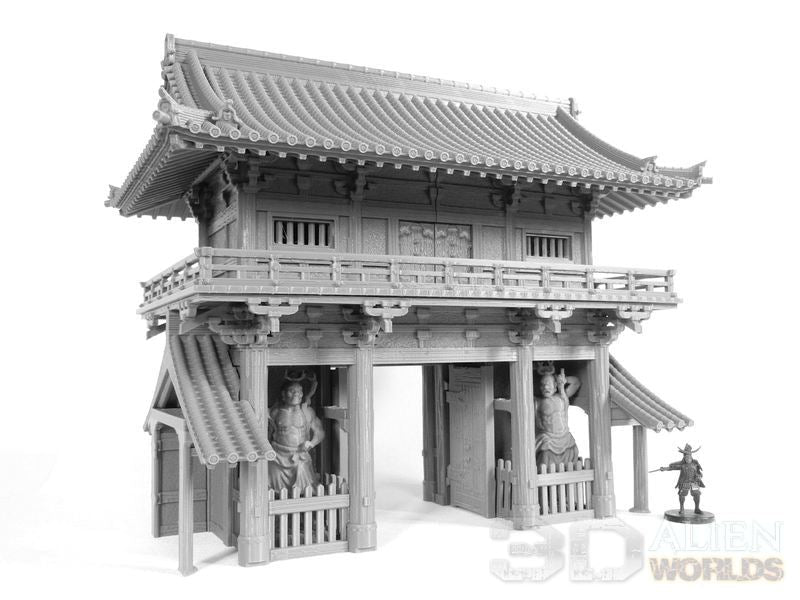 Samurai Temple Outer Gate – Feudal Japan Gate Terrain (28mm/32mm/40mm) - Northern Foundry