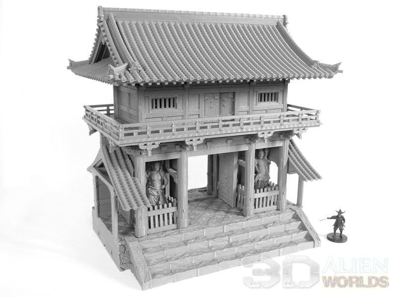 Samurai Temple Outer Gate – Feudal Japan Gate Terrain (28mm/32mm/40mm) - Northern Foundry