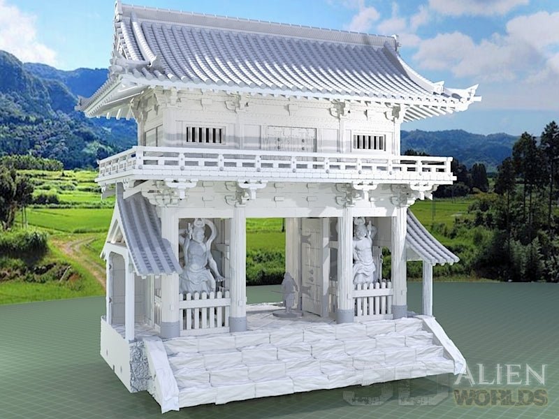 Samurai Temple Outer Gate – Feudal Japan Gate Terrain (28mm/32mm/40mm) - Northern Foundry
