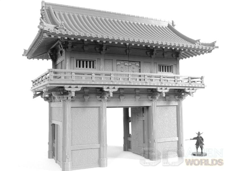 Samurai Temple Outer Gate – Feudal Japan Gate Terrain (28mm/32mm/40mm) - Northern Foundry