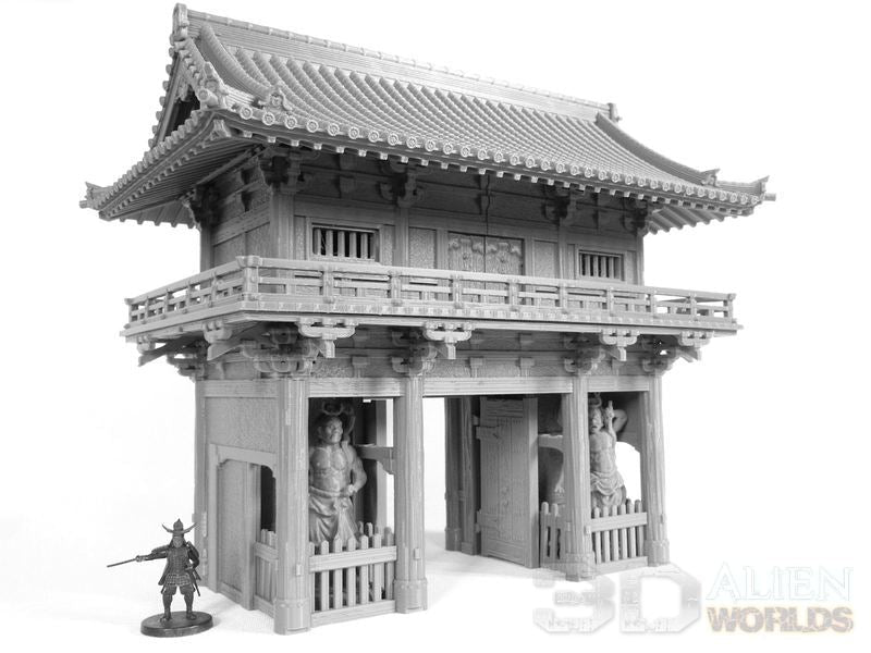 Samurai Temple Outer Gate – Feudal Japan Gate Terrain (28mm/32mm/40mm) - Northern Foundry