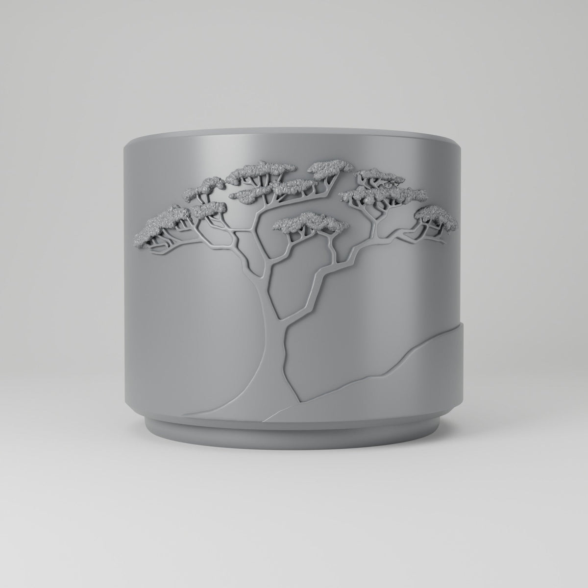 Savanna Tree Planter – Acacia Relief Plant Pot - Northern Foundry