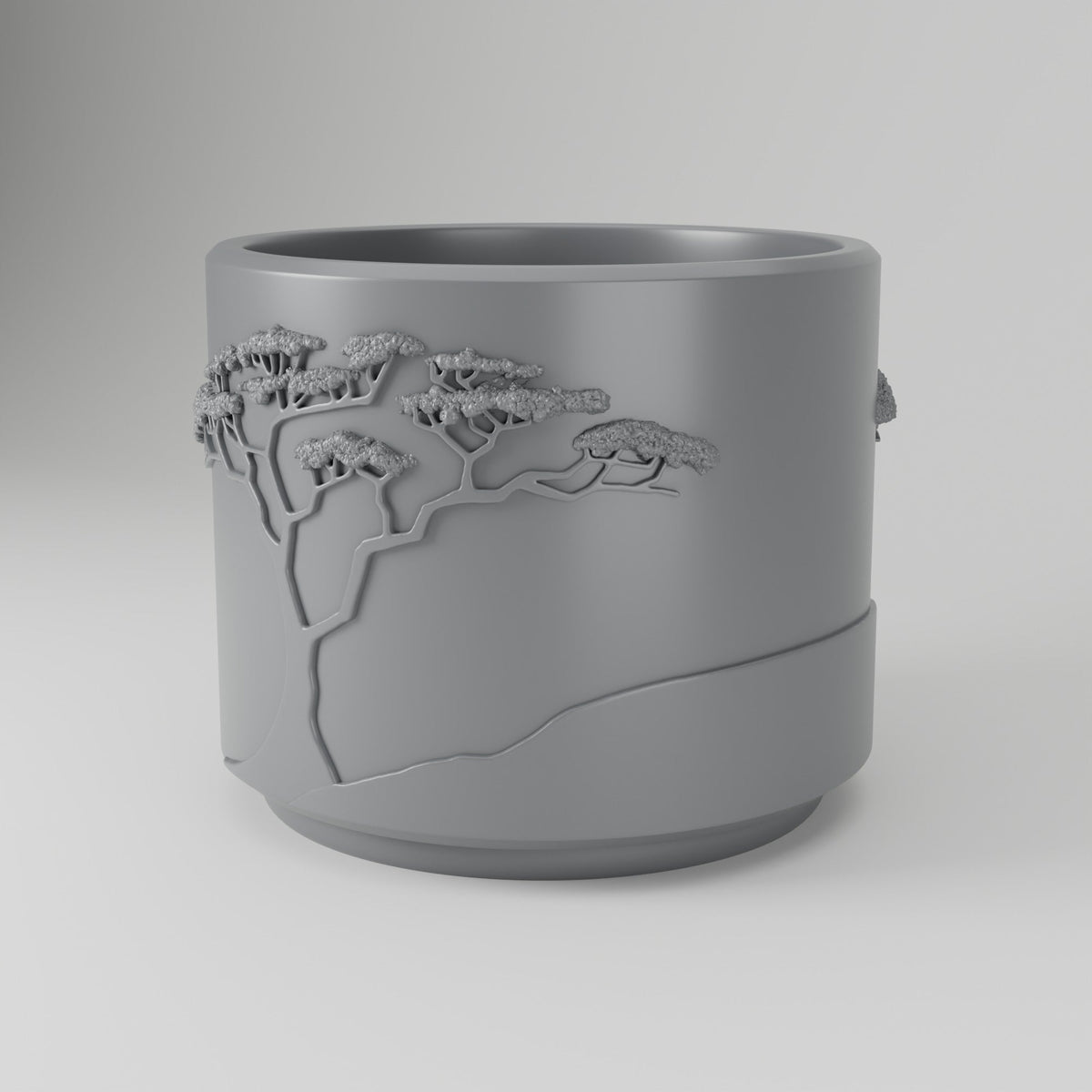 Savanna Tree Planter – Acacia Relief Plant Pot - Northern Foundry
