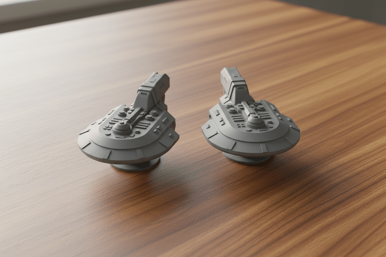 Sci - Fi Destroyer Squadron | 28mm Wolfpack Fleet for Starfinder Battlefront | Spaceship Miniatures & Tabletop Terrain - Northern Foundry