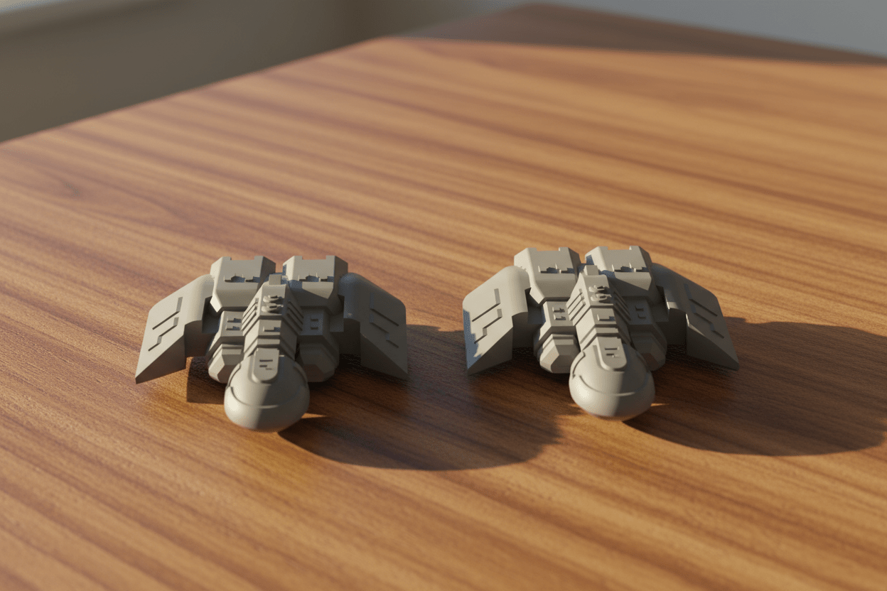 Sci - Fi Destroyer Squadron | 28mm Wolfpack Fleet for Starfinder Battlefront | Spaceship Miniatures & Tabletop Terrain - Northern Foundry