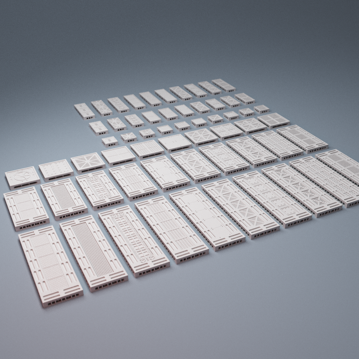 Sci-Fi Modular Urban Ground Tiles Bundle - Northern Foundry