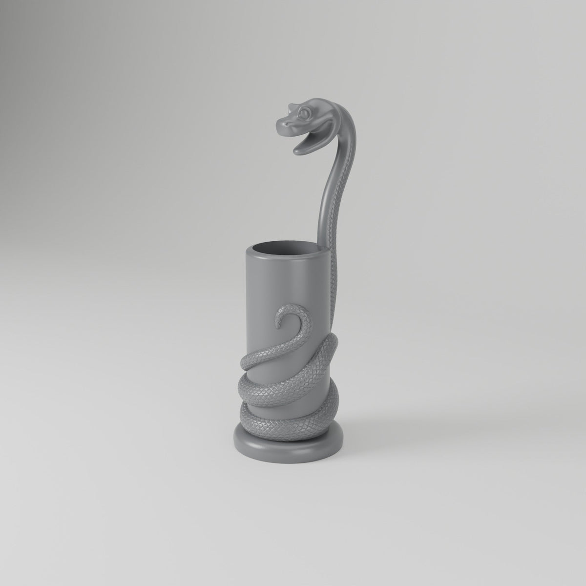 Serpent Pen Holder – Coiled Snake Brush and Pen Cup - Northern Foundry