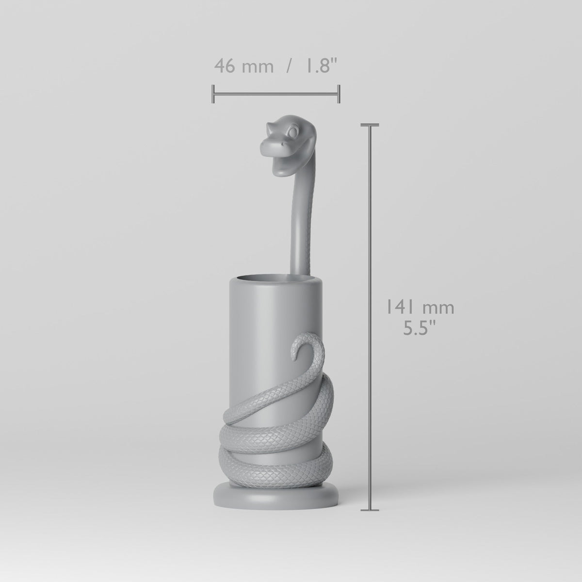 Serpent Pen Holder – Coiled Snake Brush and Pen Cup - Northern Foundry