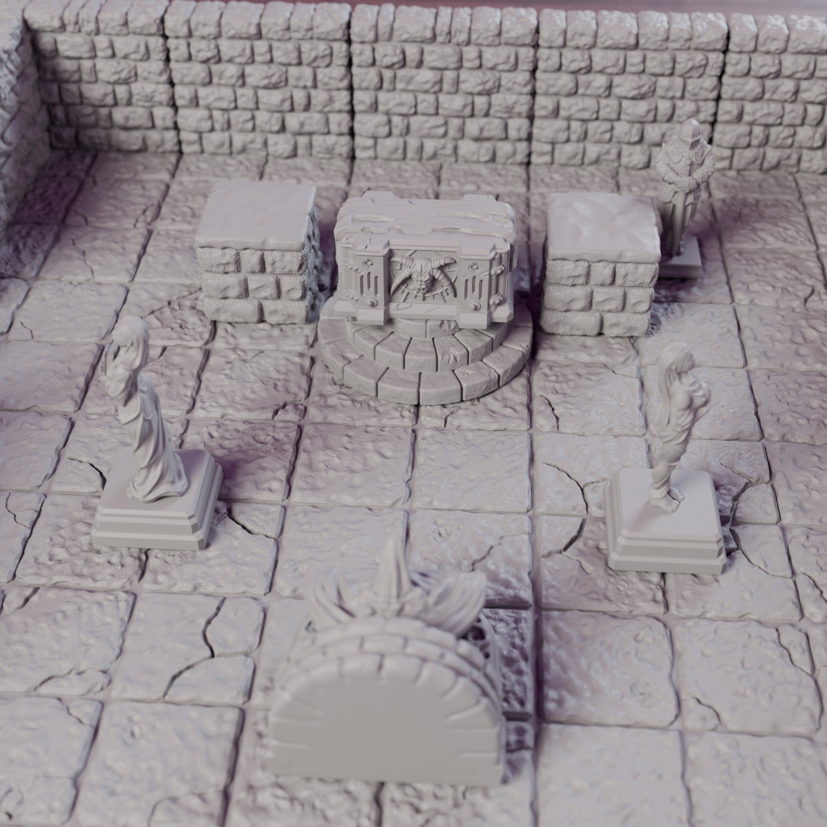 Shrine & Altar Room 6x8" Temple – Dragonlock 28mm Dungeon - Northern Foundry