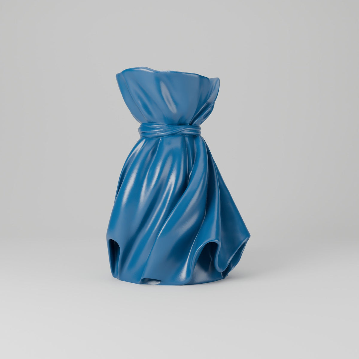 Silk Dress Vase – Sculptural Draped Satin Flower Vase - Northern Foundry