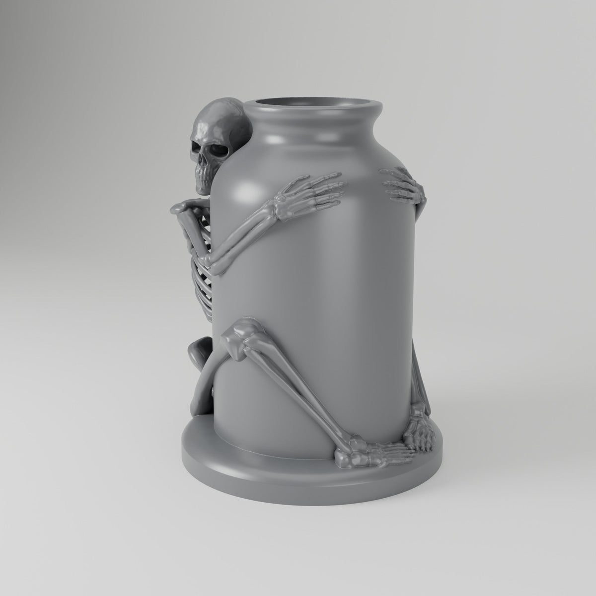 Skeleton Embrace Vase – Gothic Halloween Decor - Northern Foundry
