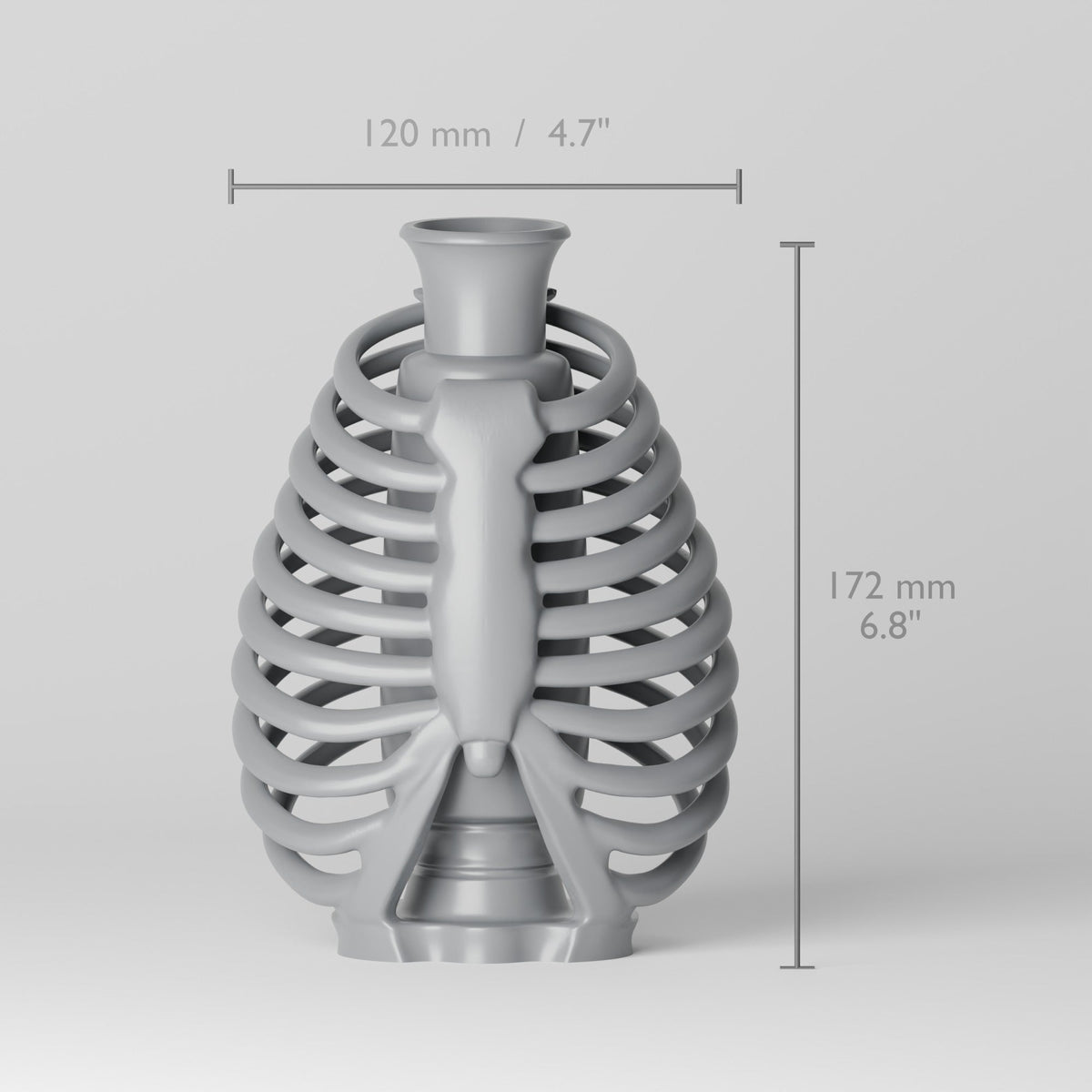 Skeleton Rib Cage Vase – Gothic Halloween Decor - Northern Foundry