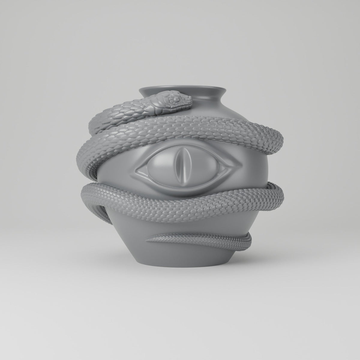 Snake Eye Vase – Gothic Serpent Decor - Northern Foundry