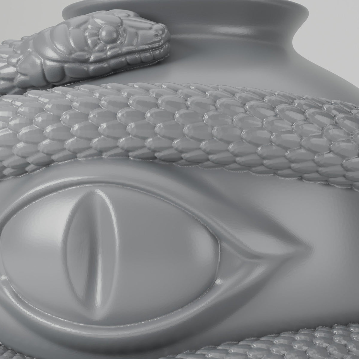 Snake Eye Vase – Gothic Serpent Decor - Northern Foundry