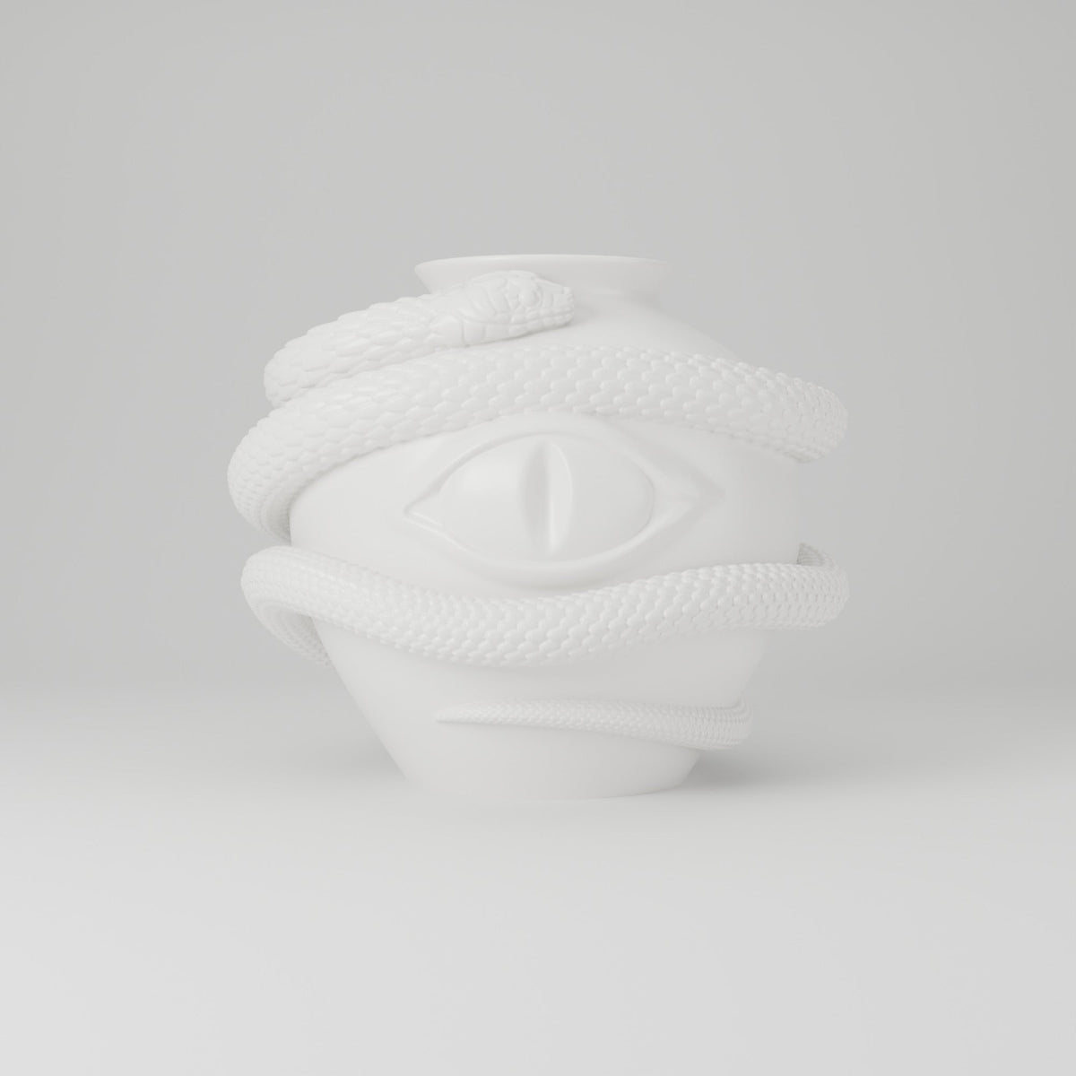 Snake Eye Vase – Gothic Serpent Decor - Northern Foundry
