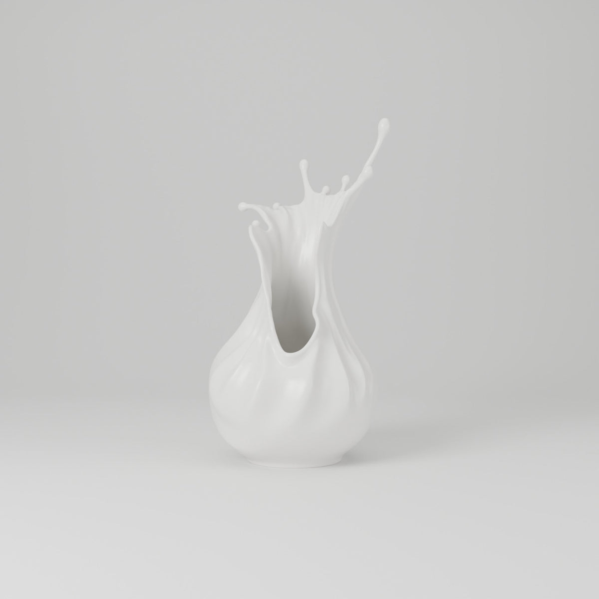 Splash Crown Sculptural Vase – Liquid Splash Art Vase - Northern Foundry