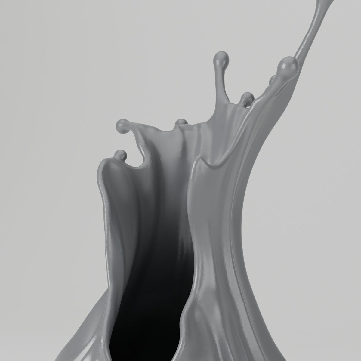 Splash Crown Sculptural Vase – Liquid Splash Art Vase - Northern Foundry