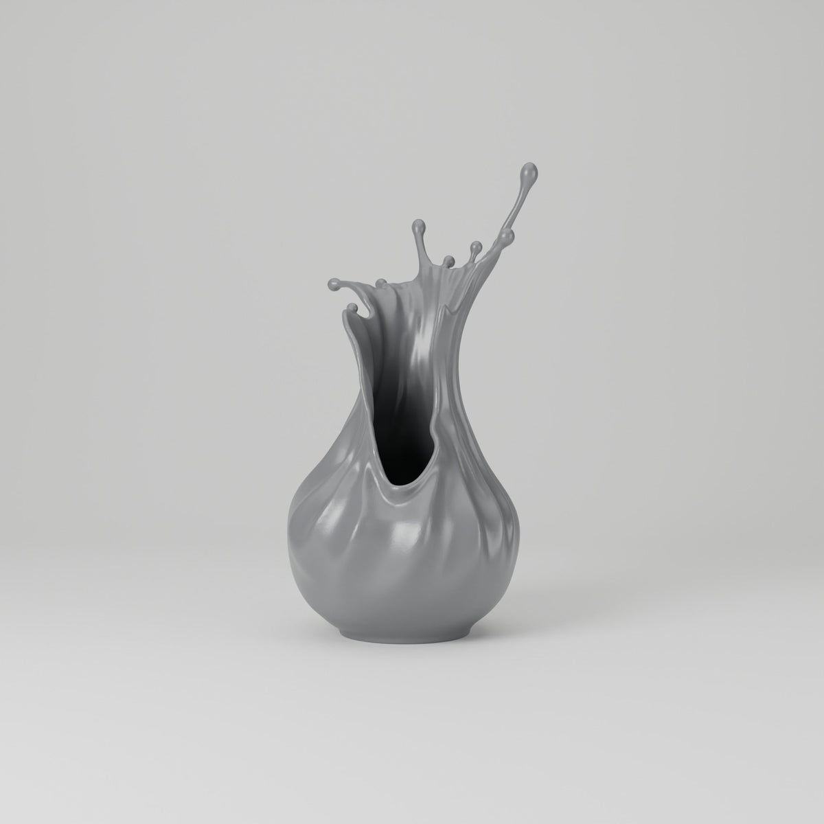 Splash Crown Sculptural Vase – Liquid Splash Art Vase - Northern Foundry