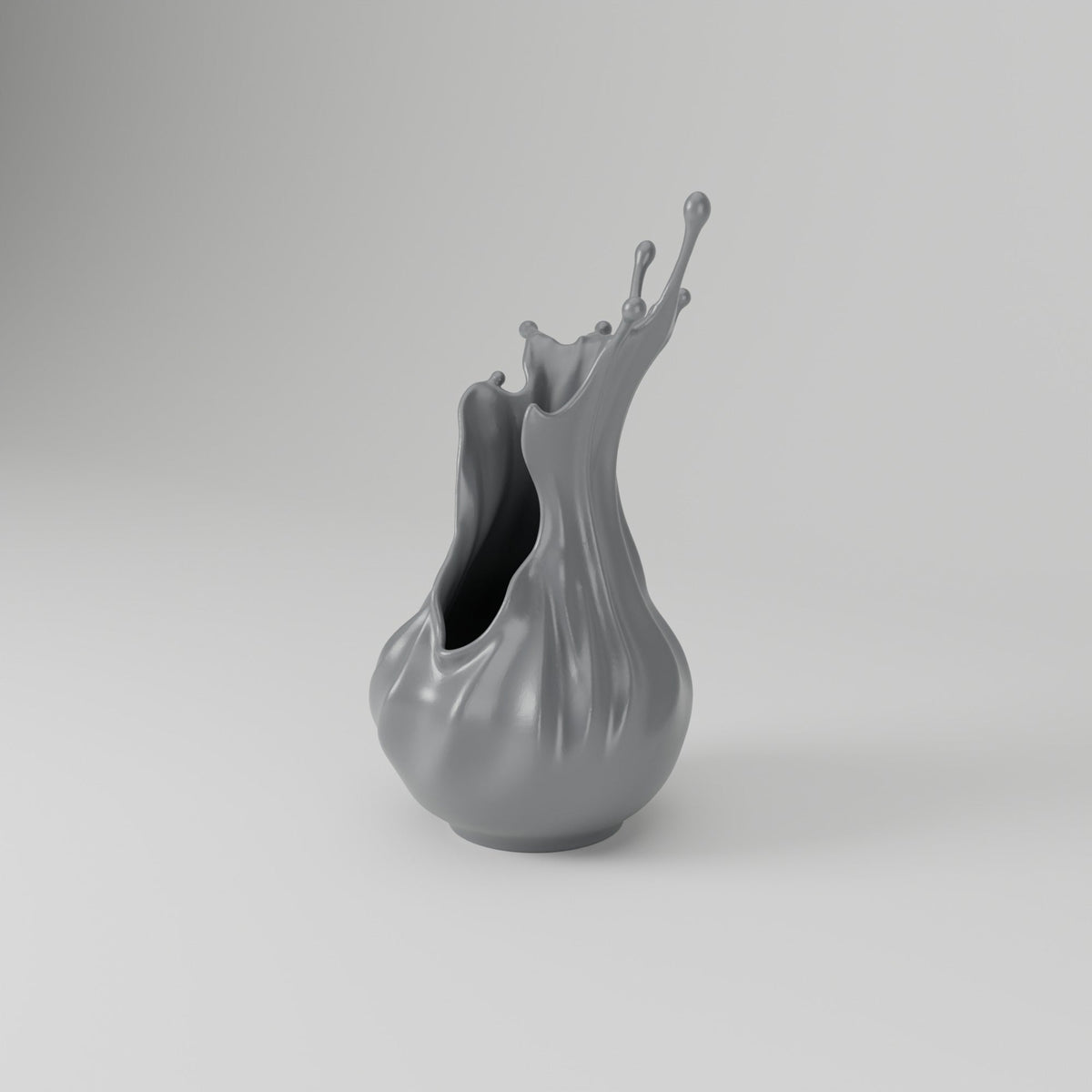 Splash Crown Sculptural Vase – Liquid Splash Art Vase - Northern Foundry