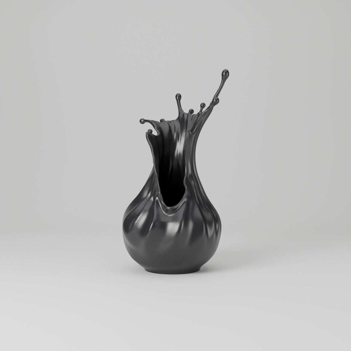 Splash Crown Sculptural Vase – Liquid Splash Art Vase - Northern Foundry