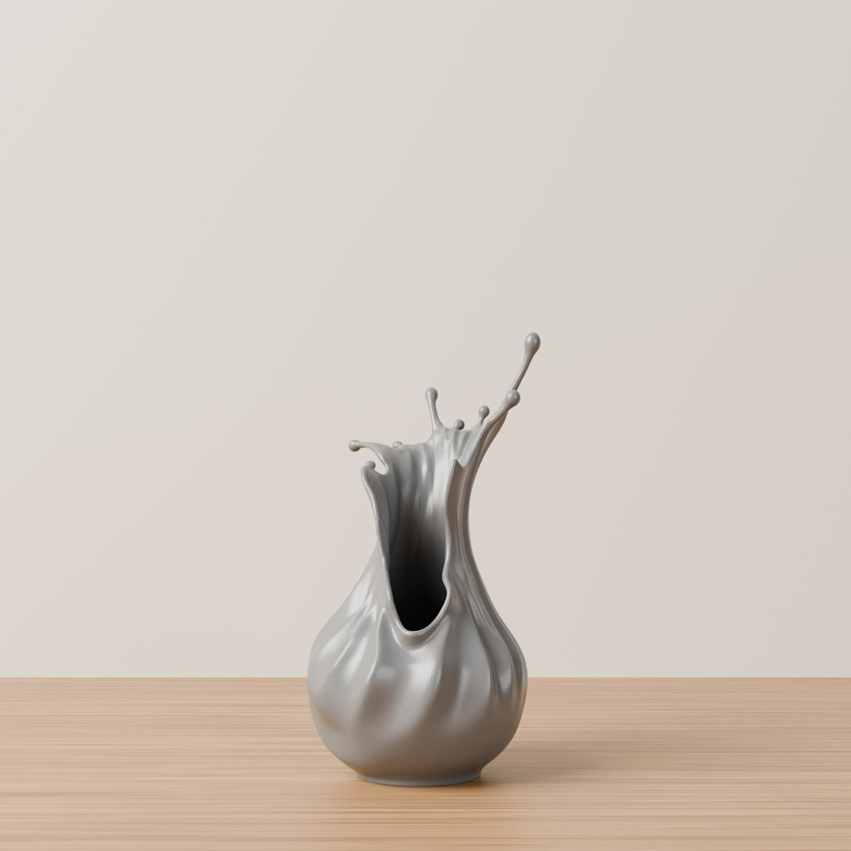 Splash Crown Sculptural Vase – Liquid Splash Art Vase - Northern Foundry