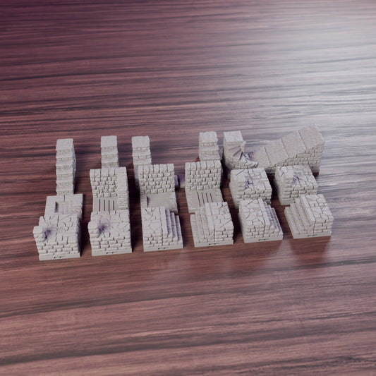Stairs & Levels Pack – Platforms & Staircases (Dragonlock 28mm) - Northern Foundry