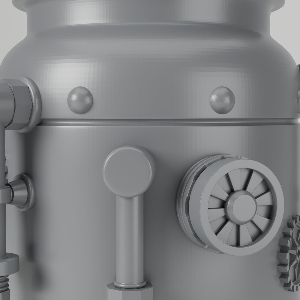 Steam Bloom Vase – Steampunk Boiler Pot Flower Vase - Northern Foundry