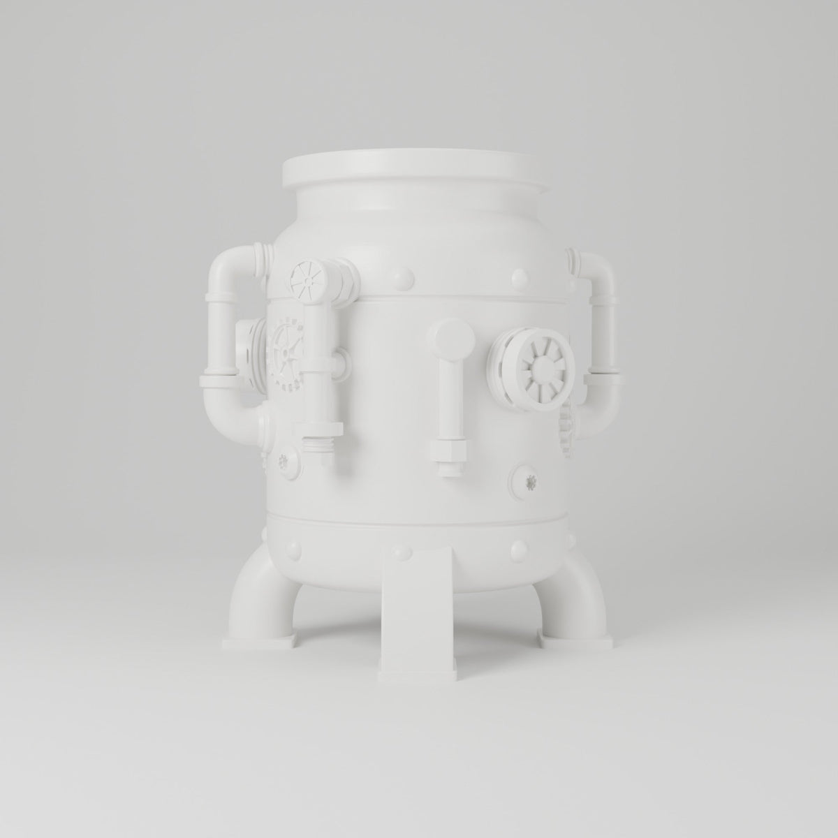 Steam Bloom Vase – Steampunk Boiler Pot Flower Vase - Northern Foundry