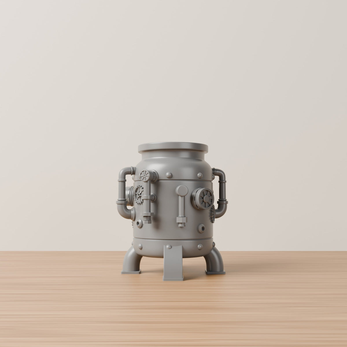 Steam Bloom Vase – Steampunk Boiler Pot Flower Vase - Northern Foundry