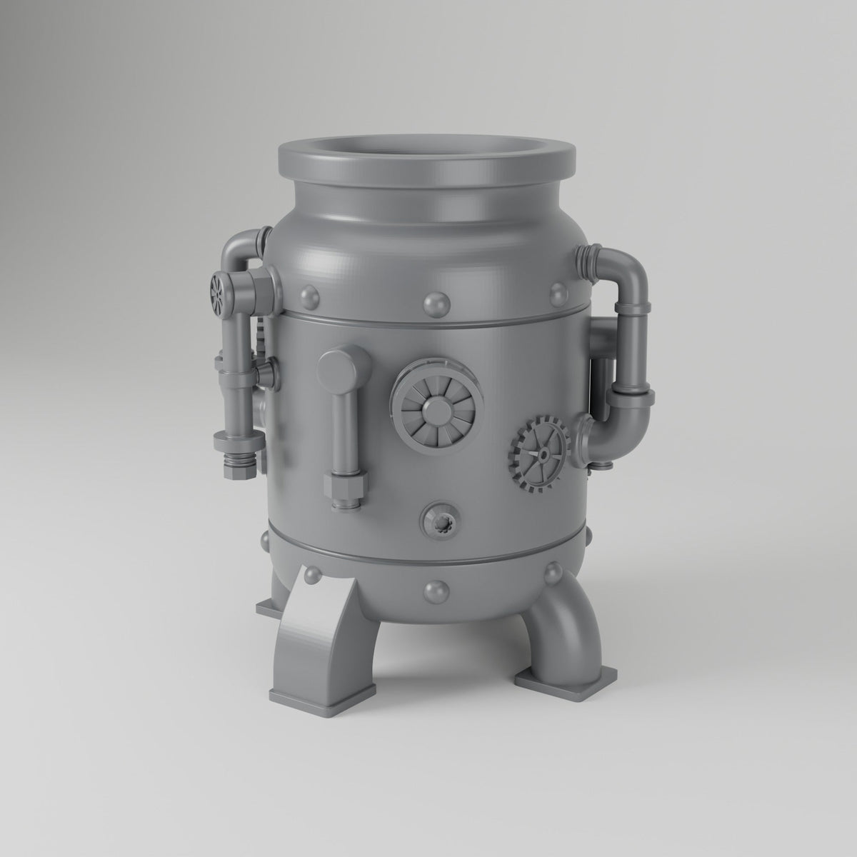 Steam Bloom Vase – Steampunk Boiler Pot Flower Vase - Northern Foundry