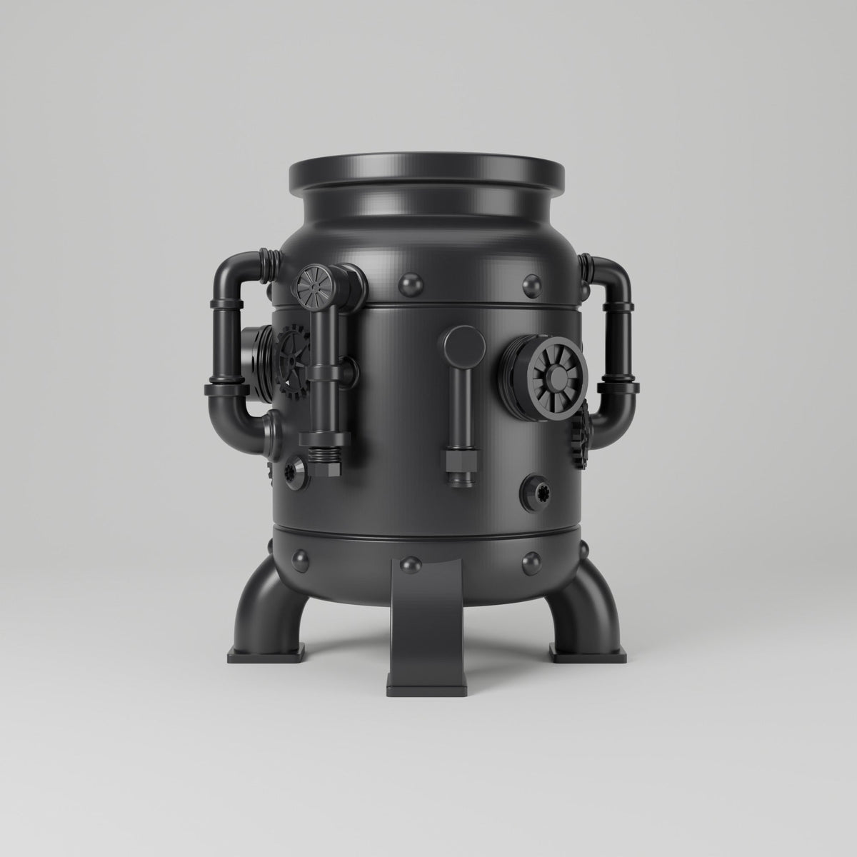Steam Bloom Vase – Steampunk Boiler Pot Flower Vase - Northern Foundry