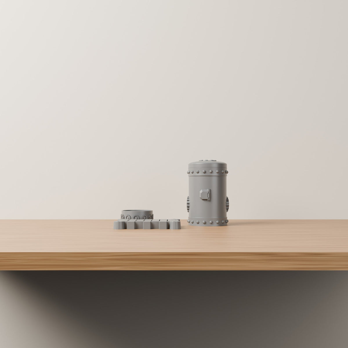 Steampunk Gear Desk Organizer Set – Canister, Cup and Pen Tray - Northern Foundry
