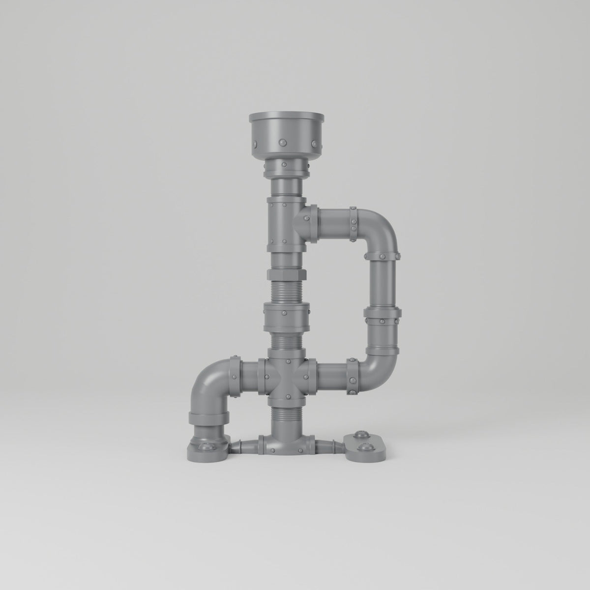 Steampunk Pipe LED Candle Holder – Industrial Tea Light Stand - Northern Foundry