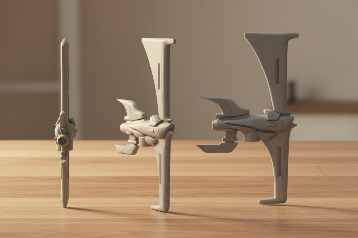 Sylwarin Harmonium Fleet — Elven Solar Sail Spaceships — Gargantuan Battleship & Fighters — 1:128 Scale