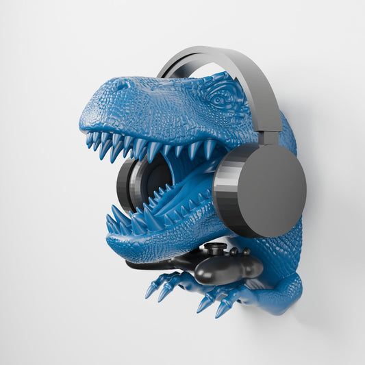T-Rex Head Wall Mount – Dinosaur Headphone & Controller Holder - Northern Foundry