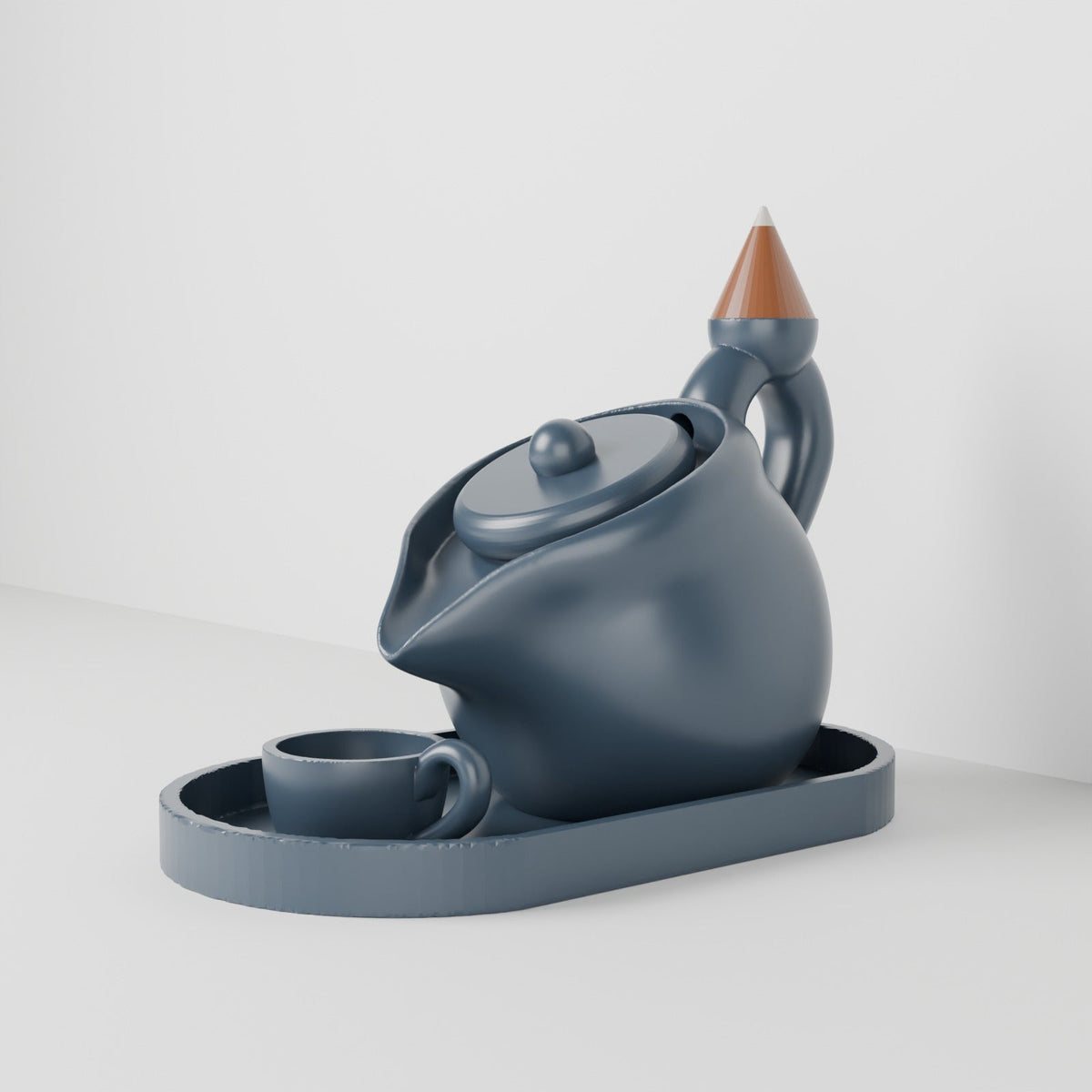 Teapot Backflow Incense Burner – Incense Cone Holder with Tea Cup Tray - Northern Foundry