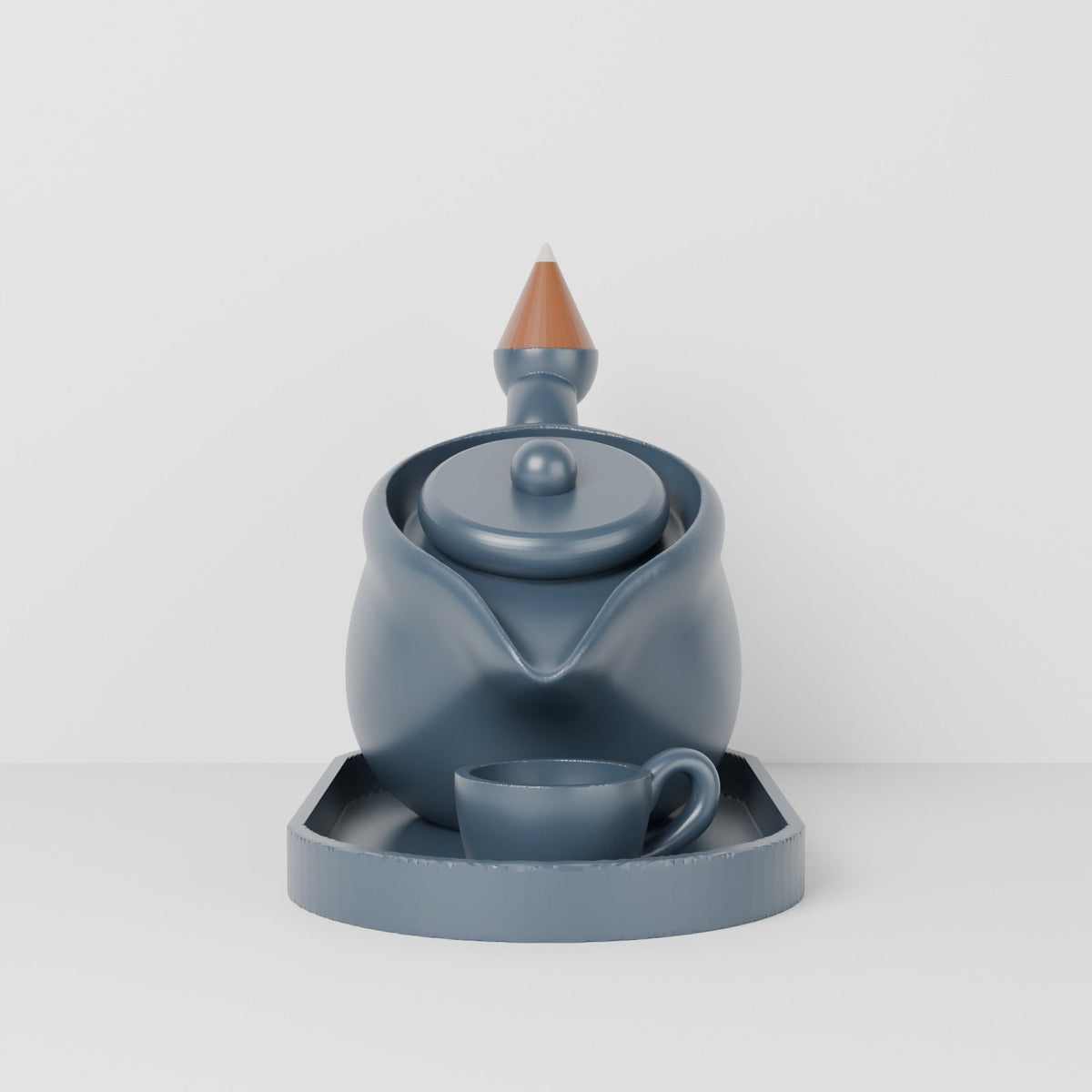 Teapot Backflow Incense Burner – Incense Cone Holder with Tea Cup Tray - Northern Foundry