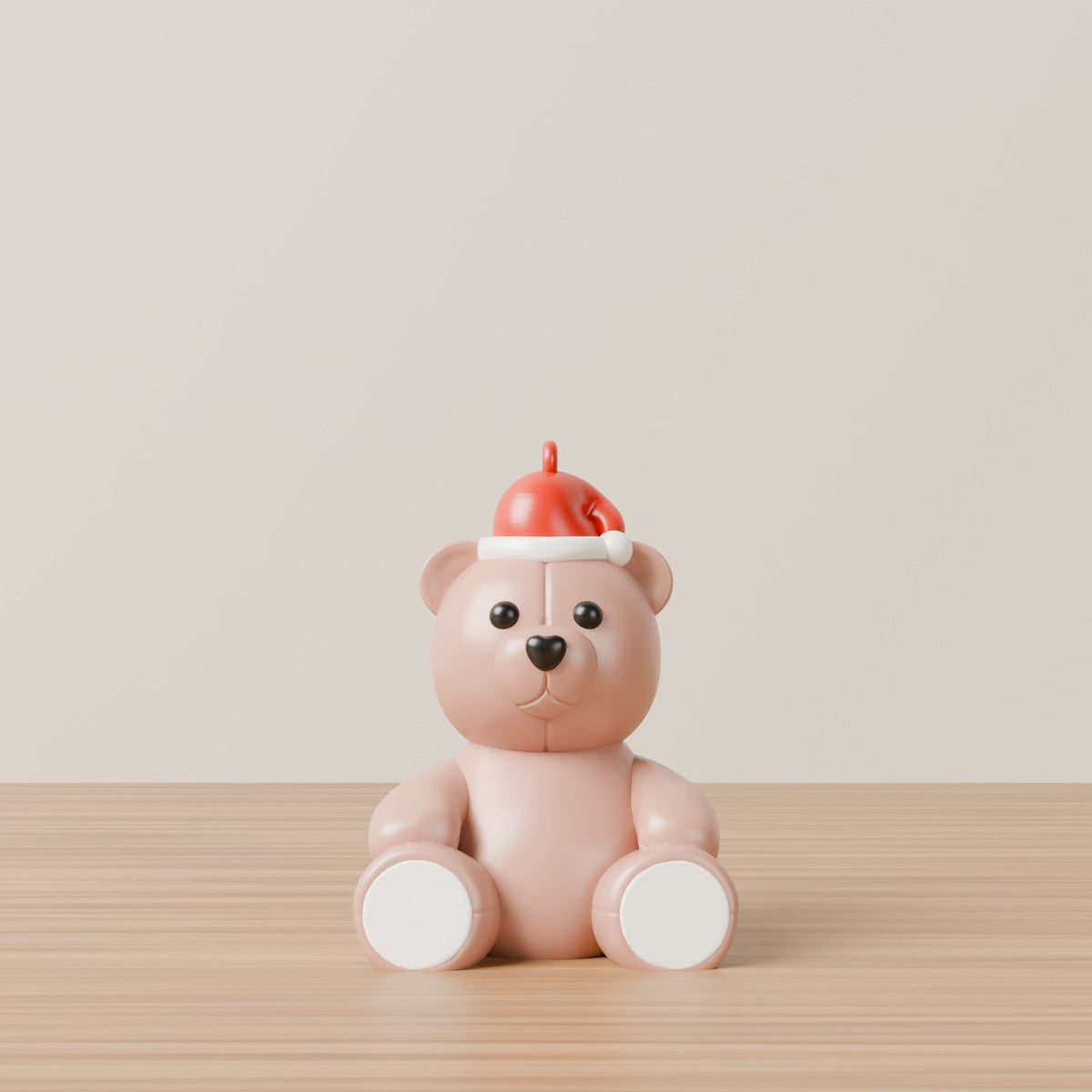 Teddy Bear Santa Hat Ornament – Cute Teddy Christmas Tree Decoration, Baby's First Christmas Gift - Northern Foundry