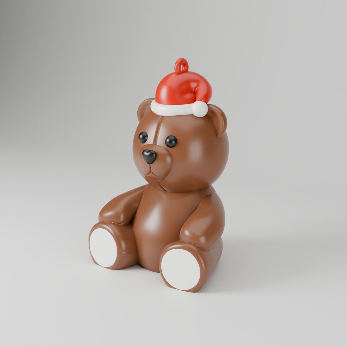 Teddy Bear Santa Hat Ornament – Cute Teddy Christmas Tree Decoration, Baby's First Christmas Gift - Northern Foundry