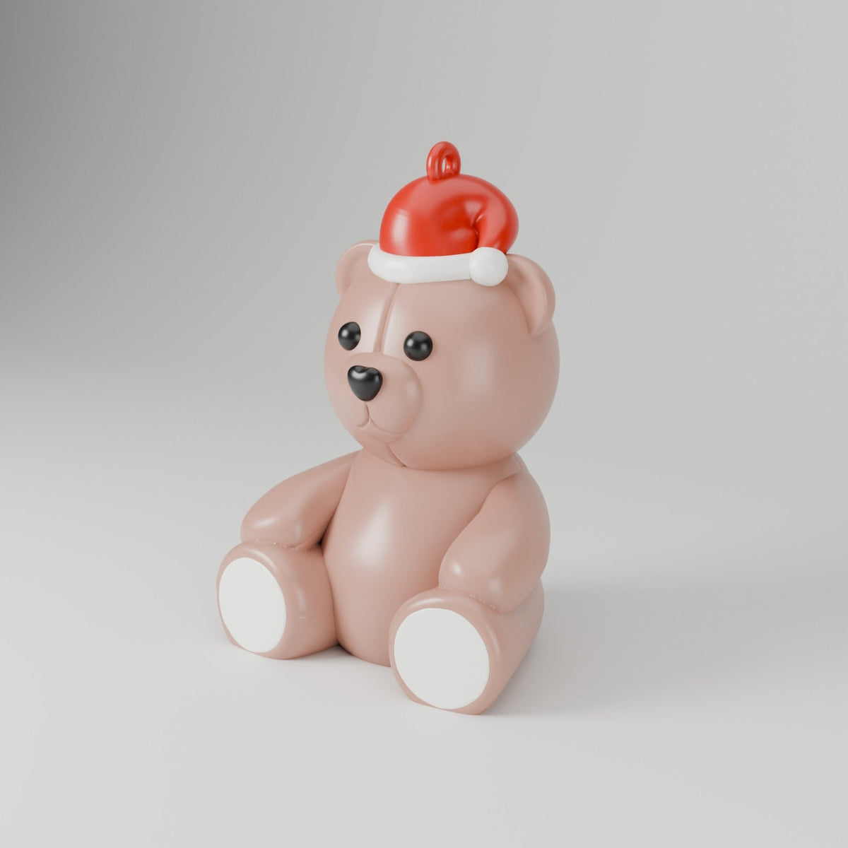 Teddy Bear Santa Hat Ornament – Cute Teddy Christmas Tree Decoration, Baby's First Christmas Gift - Northern Foundry