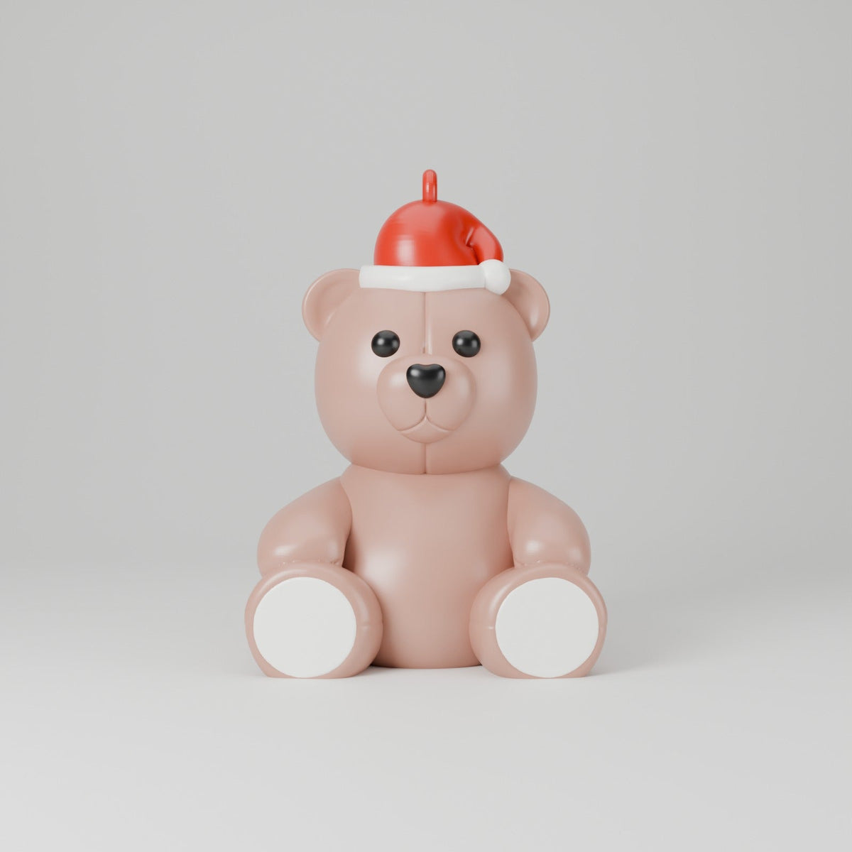 Teddy Bear Santa Hat Ornament – Cute Teddy Christmas Tree Decoration, Baby's First Christmas Gift - Northern Foundry