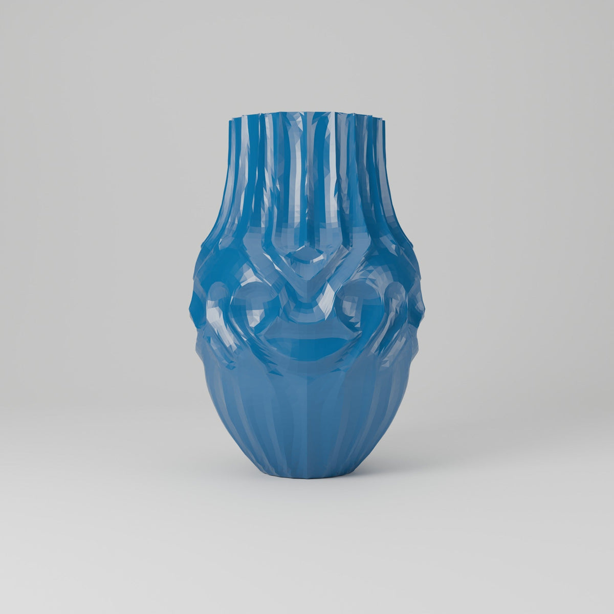 Tepoca Carved Face Vase – Modern Sculptural Flower Vase - Northern Foundry