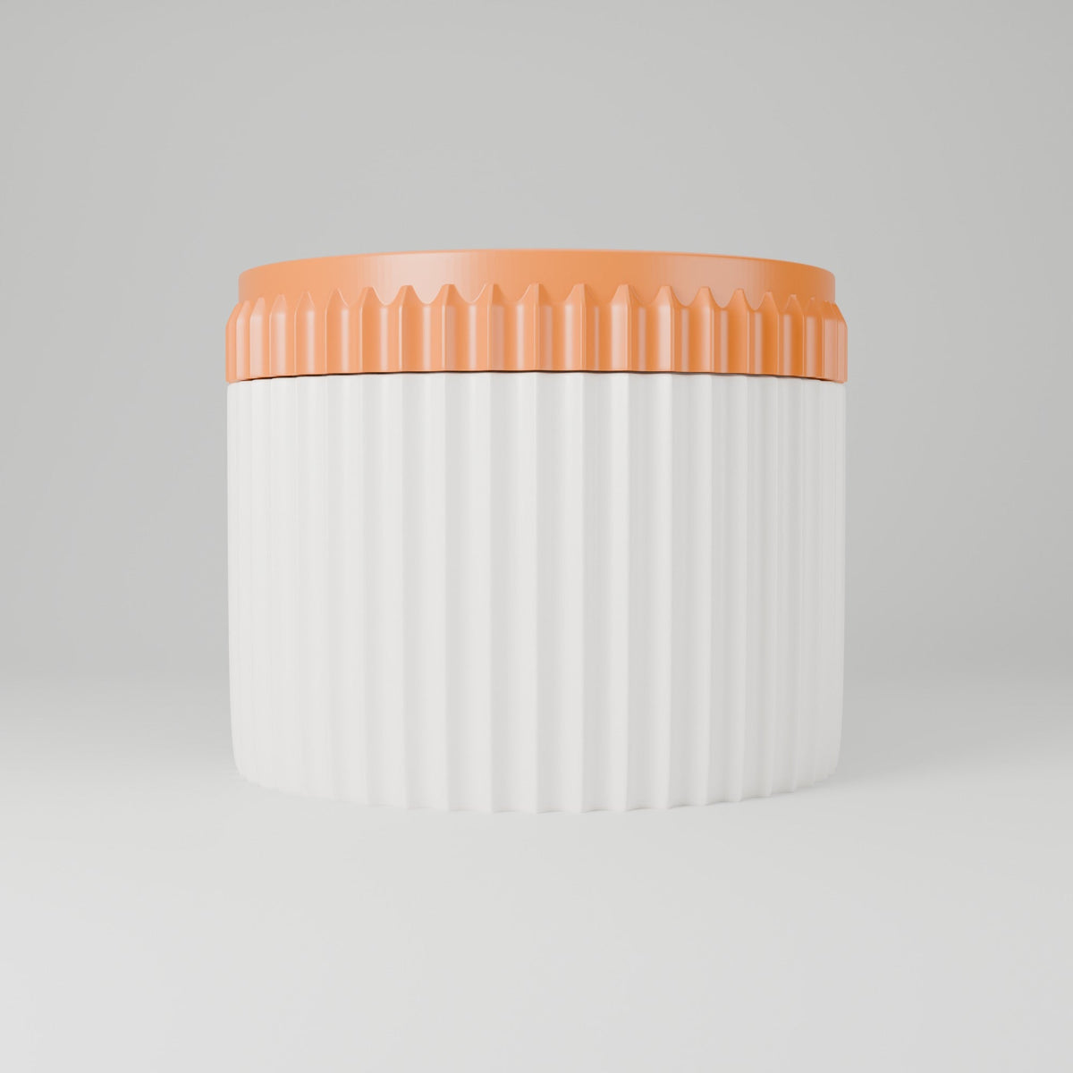 Terra Crisp Jar – Ribbed Japandi Storage Jar with Lid - Northern Foundry