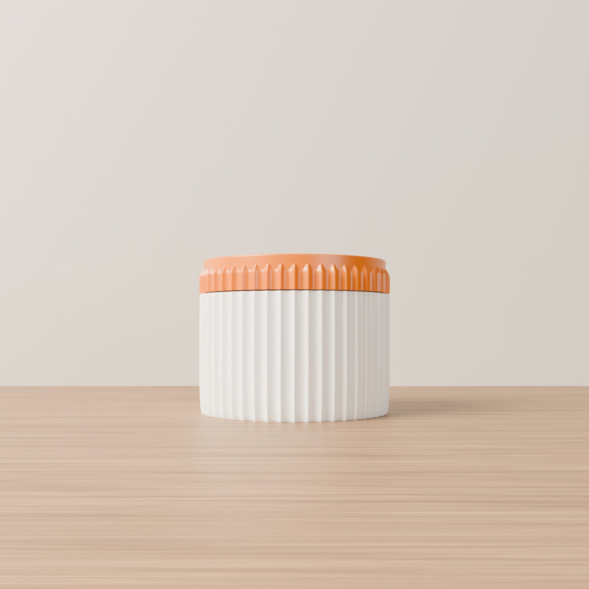 Terra Crisp Jar – Ribbed Japandi Storage Jar with Lid - Northern Foundry