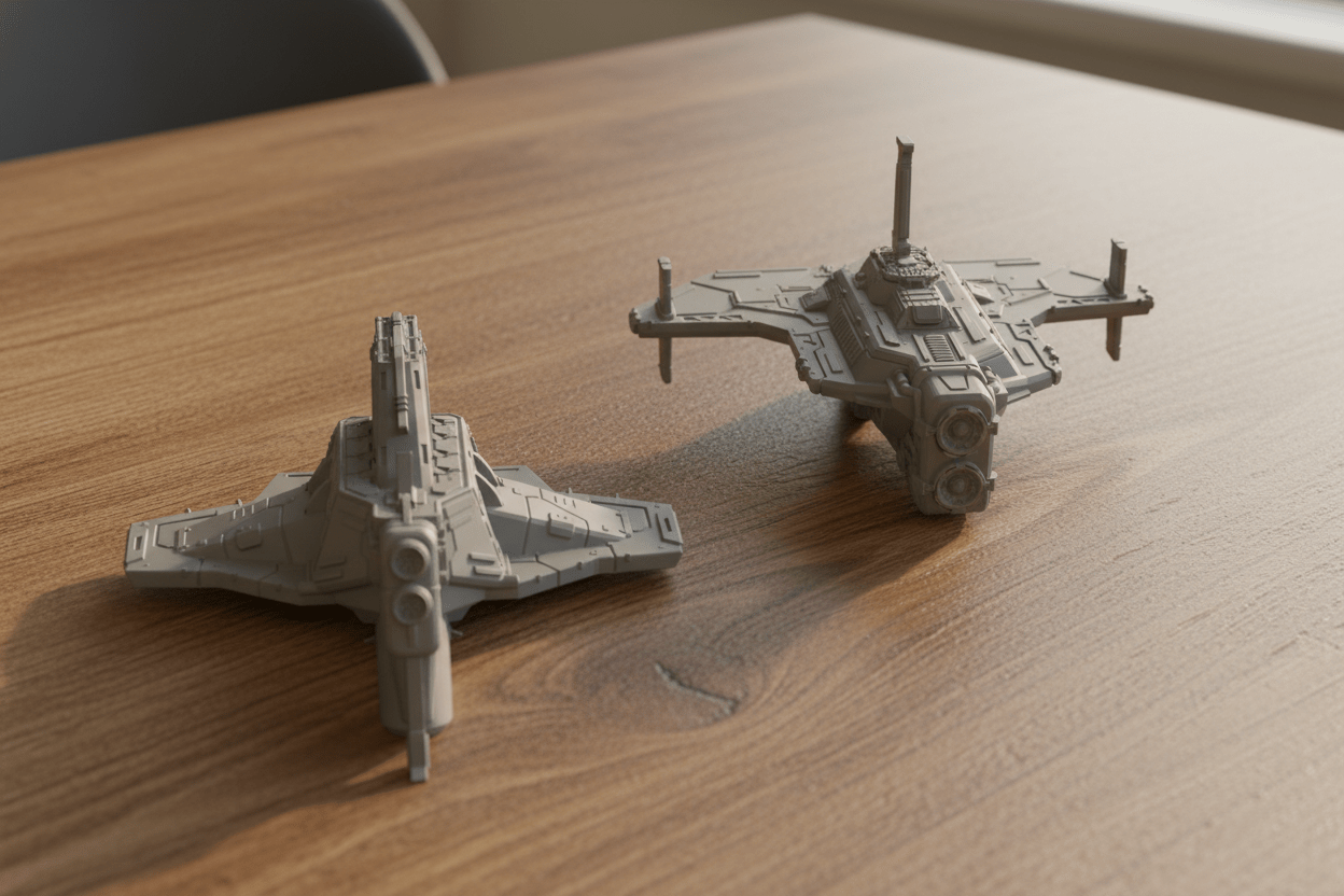 Terra Union Alliance Battle Group | Industrial Human Space Fleet | 1:128 Scale Sci - Fi Miniatures - Northern Foundry