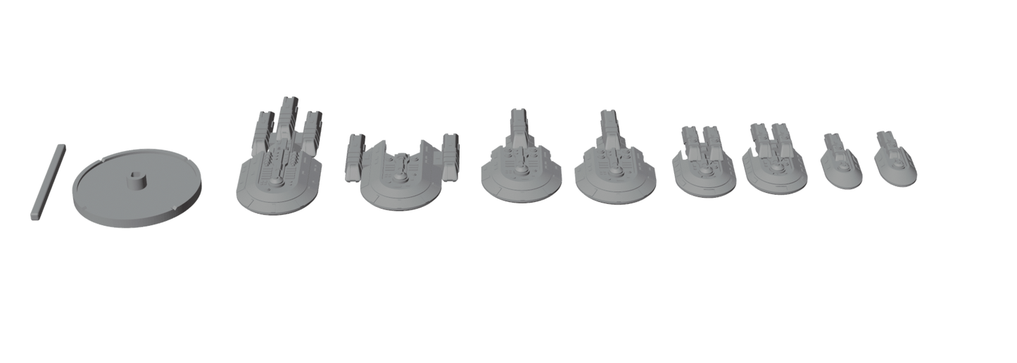 Terran Republic Fleet Pack | Space Combat Miniatures | Fat Dragon Games | Battlefront Valkyrie - Northern Foundry